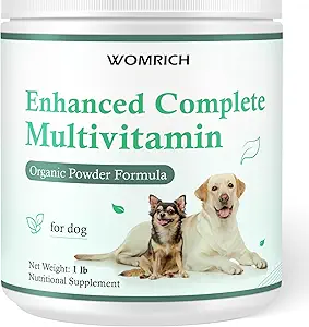 狗维生素和补充剂 Probiotics Powder 1LB - 强化 狗自制狗食品的完整多维素 支持 Imune, Skin & Coat, 与维生素的消化, Omega-3, Probiotics