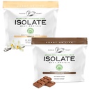 Muscle Feast Grass-Fed Whey Protein Isolate Bundle – Vanilla & Chocolate, 2lb Each (4lb Total) – All Natural, Hormone-Free, Low Carb, Stevia Sweetened, Keto & Gluten-Free Protein Powder
