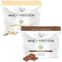 Muscle Feast Grass-Fed Whey Protein Concentrate Bundle – Vanilla & Chocolate, 5lb Each (10lb Total) – All Natural, Hormone-Free, Pasture Raised, High Protein Powder for Muscle Recovery & Growth