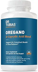Tobias Oregano博士和Caprylic Acid Blend博士,用于肠道和免疫支持的抗生素和酶的脂肪平衡综合体,《妇女和男子的Got健康补充》,120份Capsules,60份服务