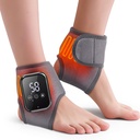 WoloyHeatie 2PCS Foot Massager for Neuropathy, 3-in-1 Cordless Foot and Ankle Massager for Heel, Arch & Ankle Relief, 2000mAh Rechargeable, Gray