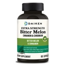 DAIKEN Bitter Melon, 肉桂和铬, 90,000毫克/每服 超强, 100% 肉桂Bitter Melon Capsules 与肉桂铬和锌, 60 Capsules