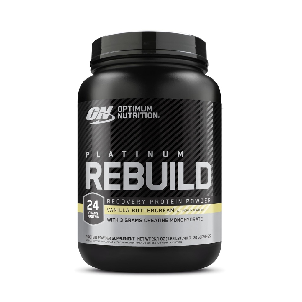 优化营养 白金重建 白金混合蛋白粉 配有Creatine 香草奶油 20种服务