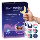 Sleep Patches, 60 Pack Upgraded Deep Sleep Patches for Adults, Made of All-Natural Ingredients, for Men and Women, Highly Breathable and Suitable for Hot Weather，Easy to Use That Last All Night-KK03