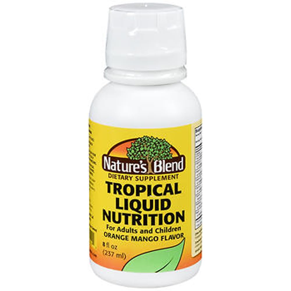 Nature's Blend Tropical Liquid Nutrition Multivitamin Formula 8 oz Liquid