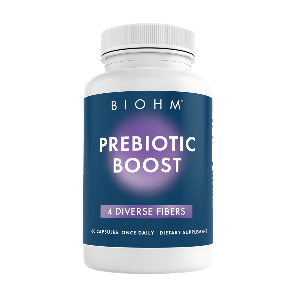 BIOHM Prebiotic Fiber 补充剂(60 Capsules) 4 支持Probiotic环境的多种饮食纤维,帮助改善古特健康和免疫系统,包括胰岛素和苹果培丁粉