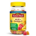 自然制造多维他明 + Omega-3,男女多维他明 Gummys,每日营养支持,80种成人Gummy维生素和矿物,40天供应