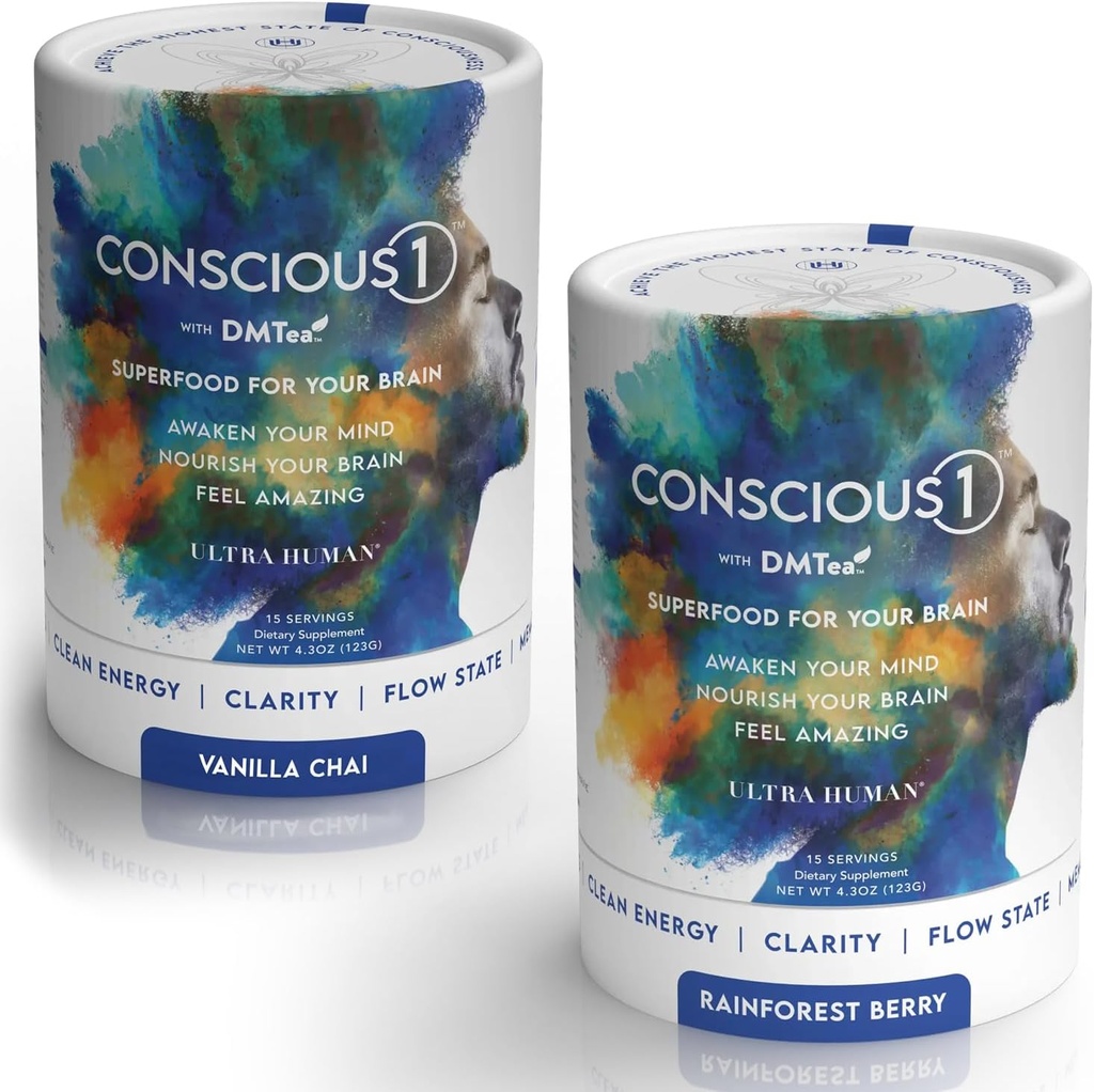 Ultra Human Conscious1 - 聚焦促进超级食品 Blend Vanilla Chai & Rainforest Berry 品种包