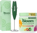 布鲁姆营养超食品 绿皮粉 带Probiotics和Prebiotics的消化酶 Gut Health, Bloating Relief, Orange Passione果 + 牛奶 Frether High Powered Hand Mixer