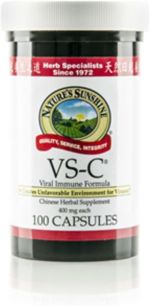 Natessunshine VS-C 支持 Immune System 中文草药补充100 Capsules (Pack of 2)