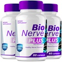 Bio Nerve Plus Capsules, Official Bio Nerve Plus Advanced Nerve Support Supplement Premium Formula for Nerve Comfort All Natural Healthy Circulation & Stable Levels, BioNervePlus Reviews (3 Pack)