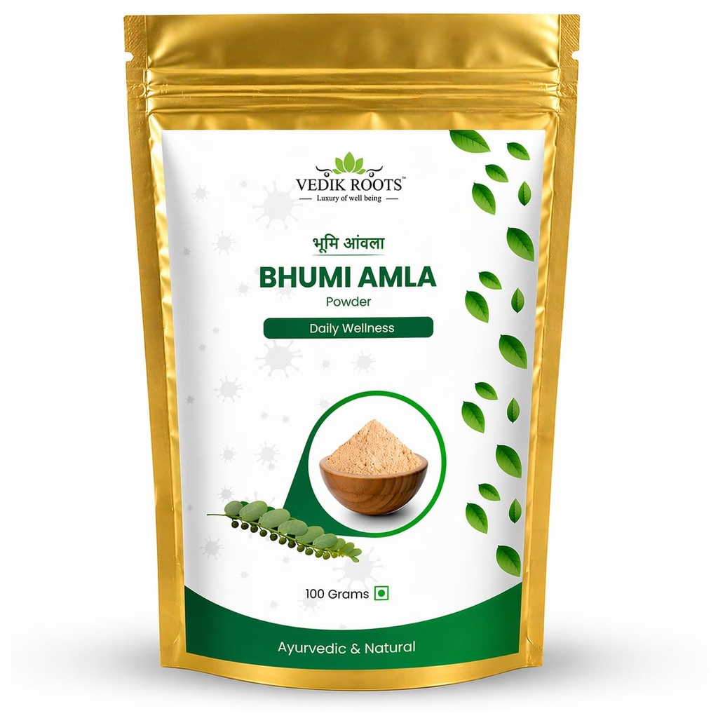 Organic Bhumi Amla Powder - Rich in Antioxidant Vitamin C - Supports Healthy Immune Function 100Gm (Pack of 1)