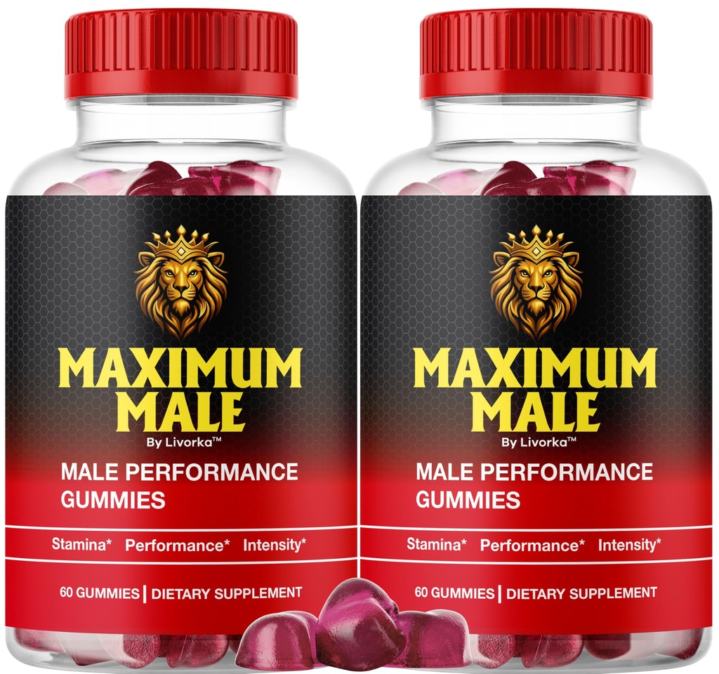 (2 Pack) Maximum Male Gummies, MaximumMale Gummies, MaximumMale Gummies Supplement Support - All Natural Premium Formula, MaximumMale Advanced Formula, MaximumMale Gomitas, 120 Gummies for 2 Months