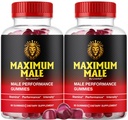(2 Pack) Maximum Male Gummies, MaximumMale Gummies, MaximumMale Gummies Supplement Support - All Natural Premium Formula, MaximumMale Advanced Formula, MaximumMale Gomitas, 120 Gummies for 2 Months