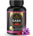 GOLDEN SAFFRON - GABA + Saffron 提取补编 - 促进放松、安眠和木质支持的独特和强大的非GMO补编 - 在美国制造,没有添加糖