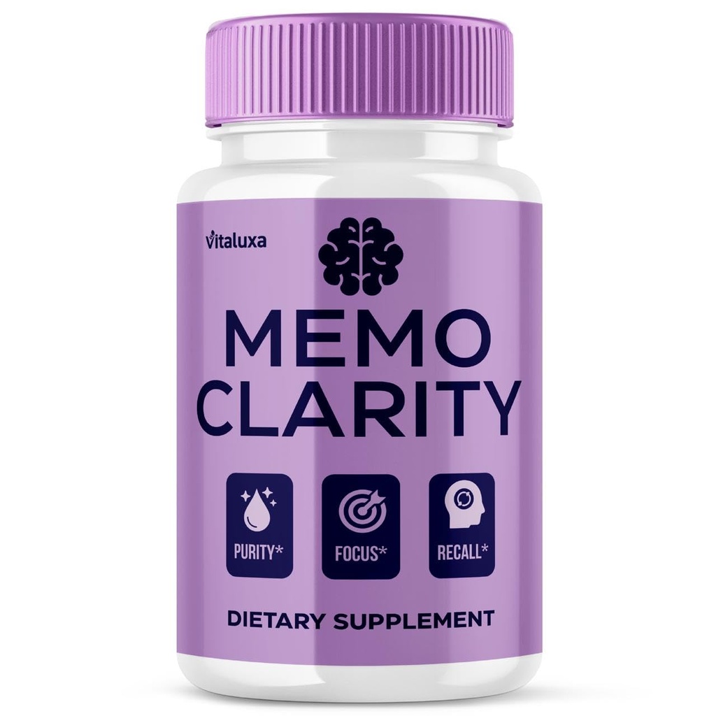 Memo Clarity Capsules, Memo Clarity Brain Booster Supplement for Memory Focus Brain Health Support, Nootropic Pills for Cognitive Function Premium Blend Maximum Strength Advanced Formula (60 Ct)