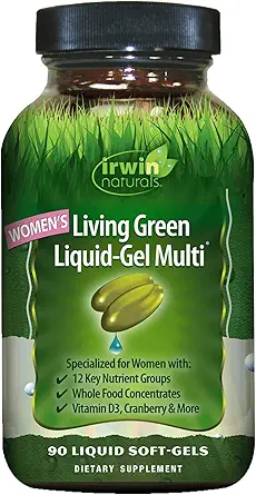 Irwin Naturals 妇女生活绿色液体-Gel 多-90 液体软胶-包括70 基本营养剂、维生素和矿物