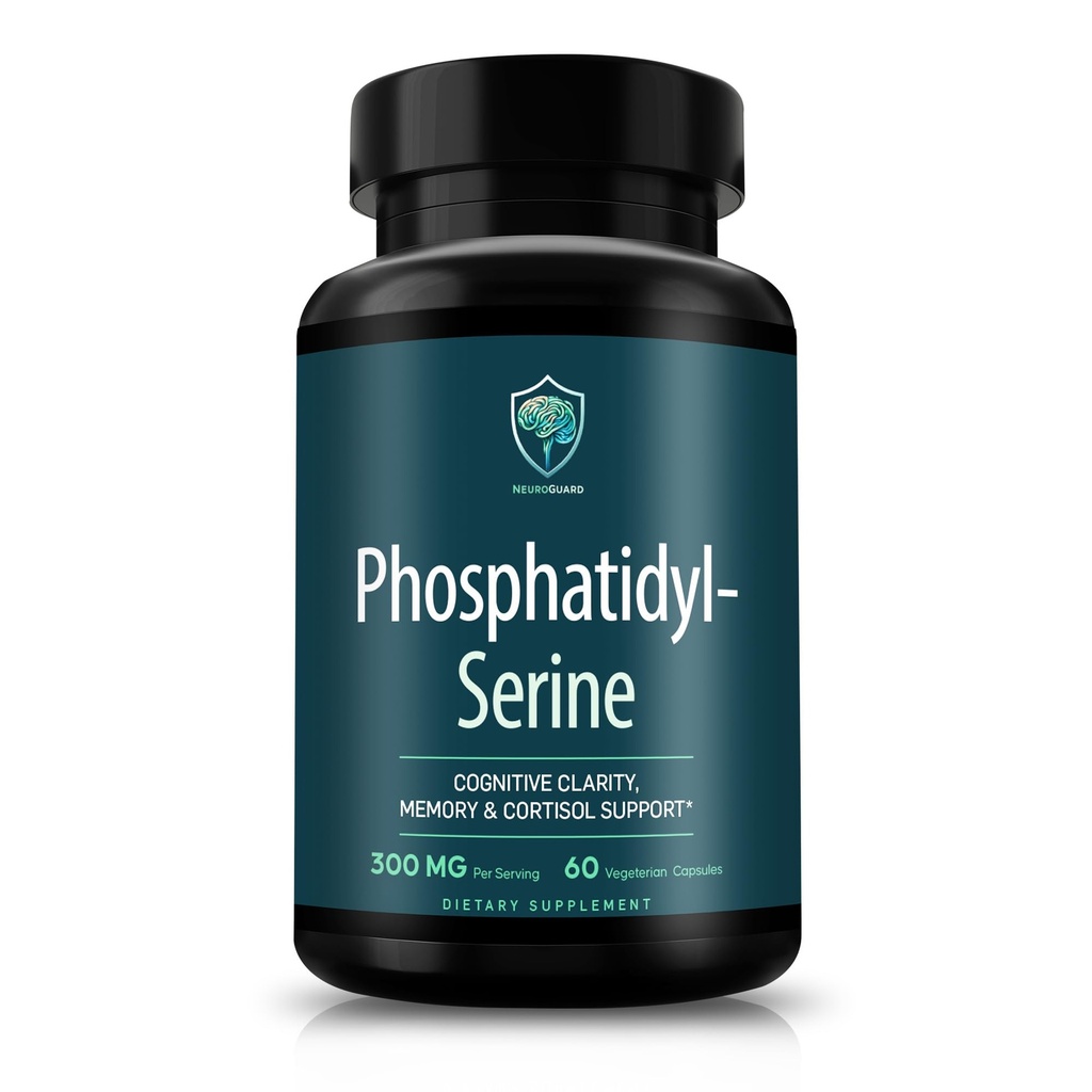 Phosphatidylserine Supplement – Premium Nootropic for Brain Health, Memory, Focus & Stress Support – 300mg Sunflower Lecithin, Soy-Free, Non-GMO, High Purity & Potency, Made in USA