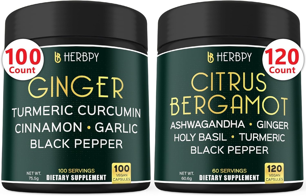 Bundle 5in1 姜汁补充剂 & 6in1 Citrus Bergamot 补充剂