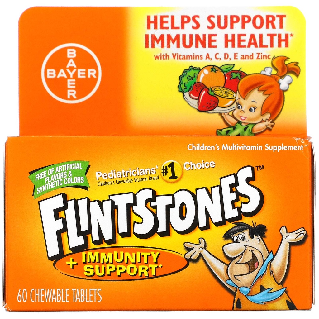 Flintstones Multivitamin + Immunity Support Chewables - Fruit Flavor - 60 ct