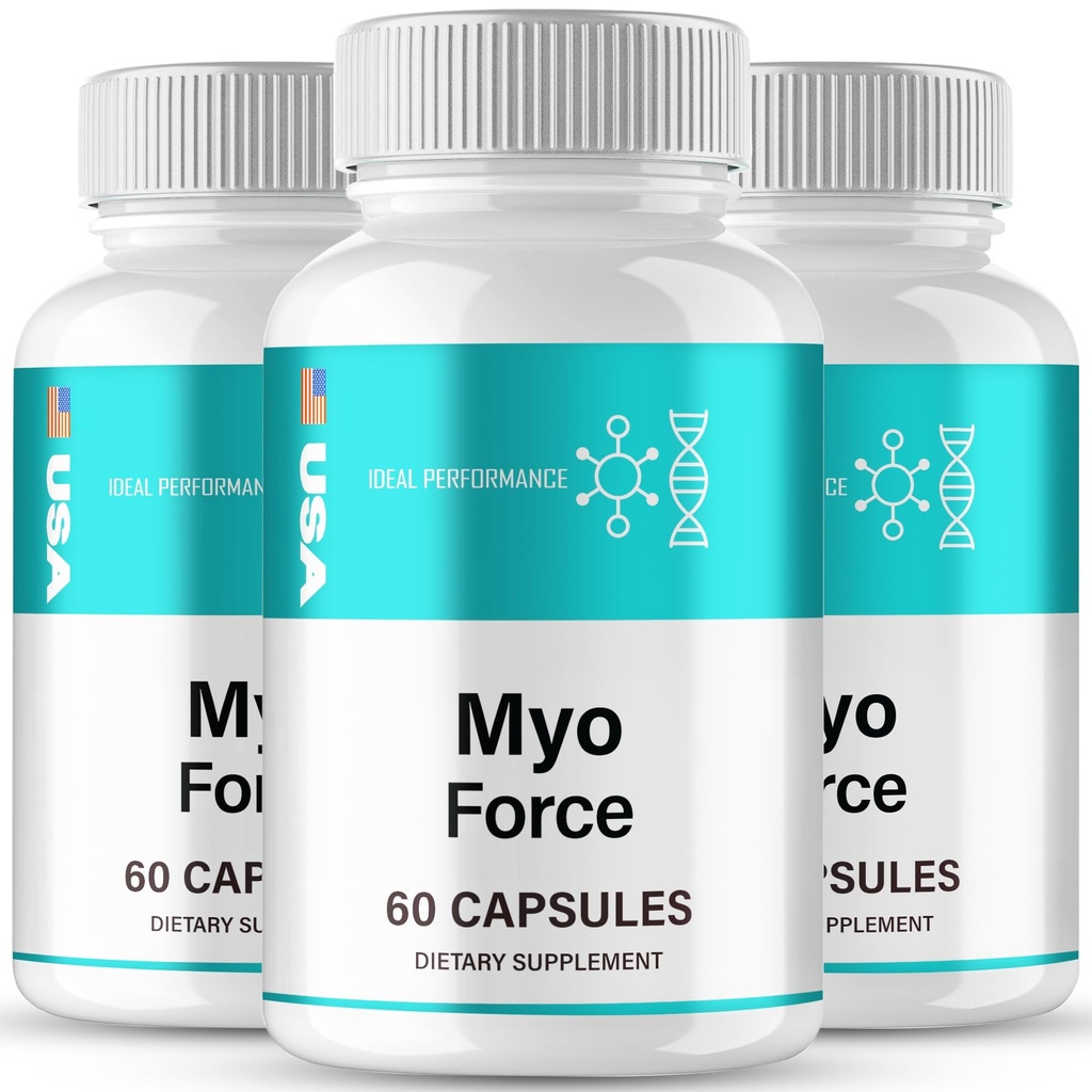 MyoForce Prime Capsules, Advanced Myo Force Prime Supplement Pills - Maximum Strength, All Natural Performance, Stamina & Energy Support, MyoForce Overall Wellness Formula Reviews (3 Pack)