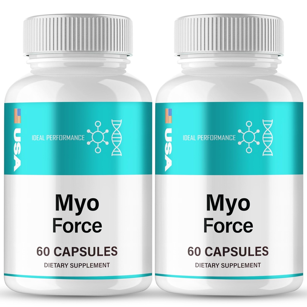 MyoForce Prime Capsules, Advanced Myo Force Prime Supplement Pills - Maximum Strength, All Natural Performance, Stamina & Energy Support, MyoForce Overall Wellness Formula Reviews (2 Pack)