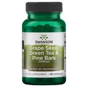 Swanson Grape种子 绿茶和松柏复合健康抗氧化剂 支持多酚 OPCS 草药补充 60 Capsules (Caps)