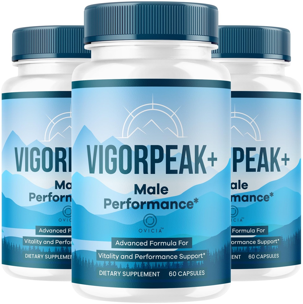 (3 Pack) Vigor Peak Capsules - Official VigorPeak Pills Advanced Premium Formula Support Maximum Strength, All Natural Ingredients Vitamins for Overall Health & Wellness, 180 Capsules for 3 Months