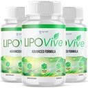 (3 Pack) Lipovive Capsules, Official Lipovive Pills with All Natural Ingredients, Advanced Formula Lipovivé Health & Active Lifestyle Support Pills Max Strength Vitamin for Women & Men (180 Capsules)