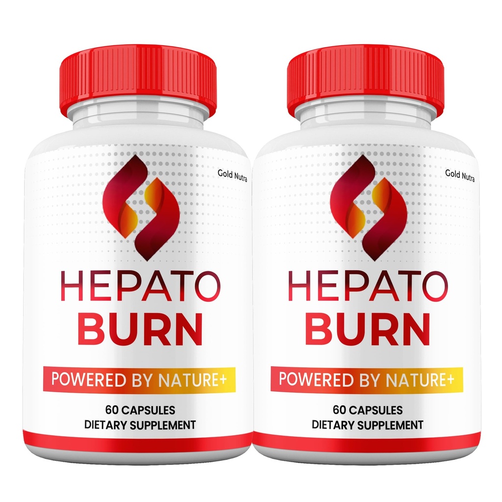 HepatoBurn Capsules, Official Maximum Strength Formula, All Natural Premium Vitamin Ingredients, 60 Capsules (2 Pack)