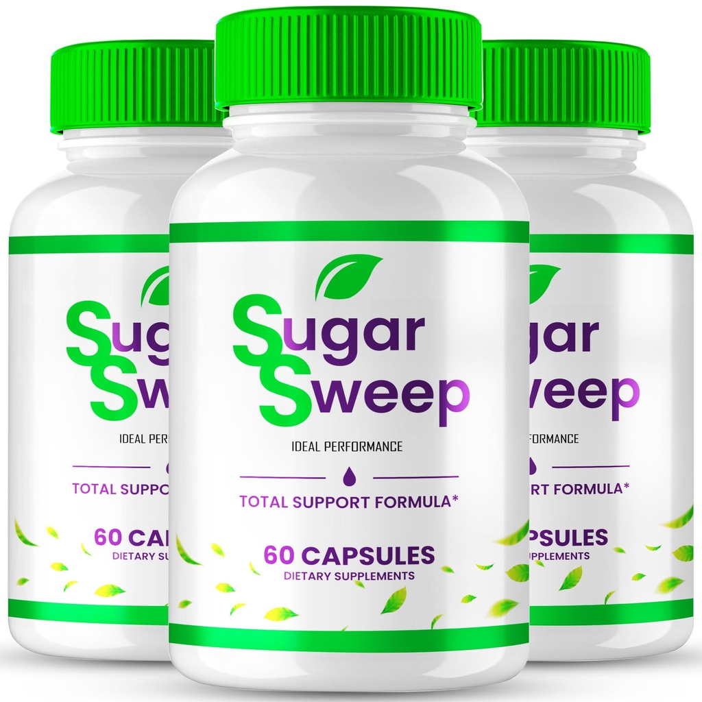Sugar Sweep Advanced Blood Formula Capsules, Official Sugar Sweep Supplement Pills - Maximum Strength, All Natural Healthy Circulation & Stable Levels, Premium SugarSweep Reviews (3 Pack)