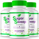 Sugar Sweep Advanced Blood Formula Capsules, Official Sugar Sweep Supplement Pills - Maximum Strength, All Natural Healthy Circulation & Stable Levels, Premium SugarSweep Reviews (3 Pack)