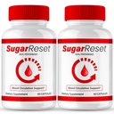 Sugar Reset Capsules, Official Sugar Reset Advanced Blood Formula Supplement Pills - Extra Strength, All Natural Healthy Circulation & Stable Levels, Advanced Sugar Reset Health Reviews (2 Pack)