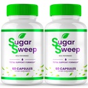 Sugar Sweep Advanced Blood Formula Capsules, Official Sugar Sweep Supplement Pills - Maximum Strength, All Natural Healthy Circulation & Stable Levels, Premium SugarSweep Reviews (2 Pack)