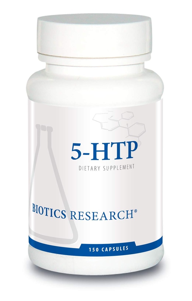生物学研究 5HTP 50mg 5HTP 脑健康促进平静 放松了健康的整体意识, 血清素生产,150卡普尔