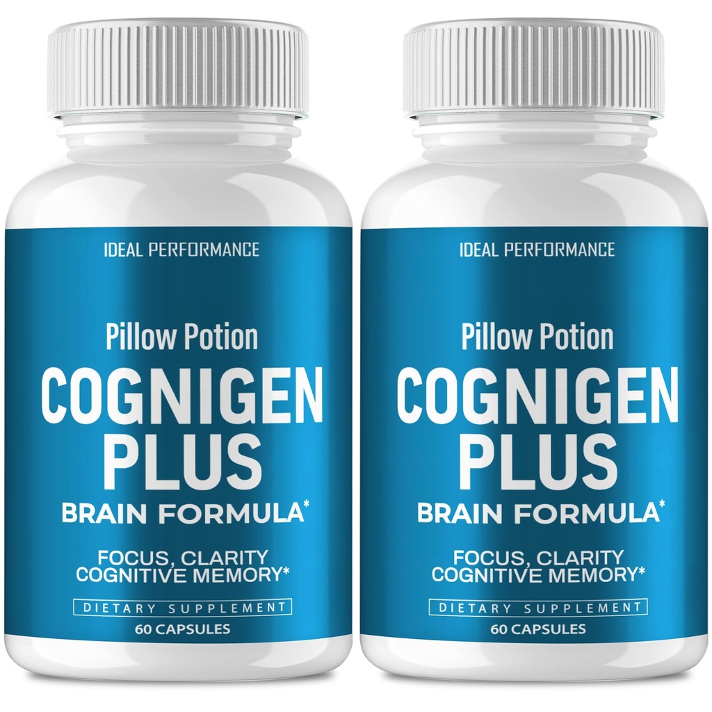 Cognigen Plus Capsules, Official Cognigen Plus Supplement for Brain Health & Memory Support Pills - Maximum Strength, Advanced Nootropic Pills, All Natural CognigenPlus Support Reviews (2 Pack)