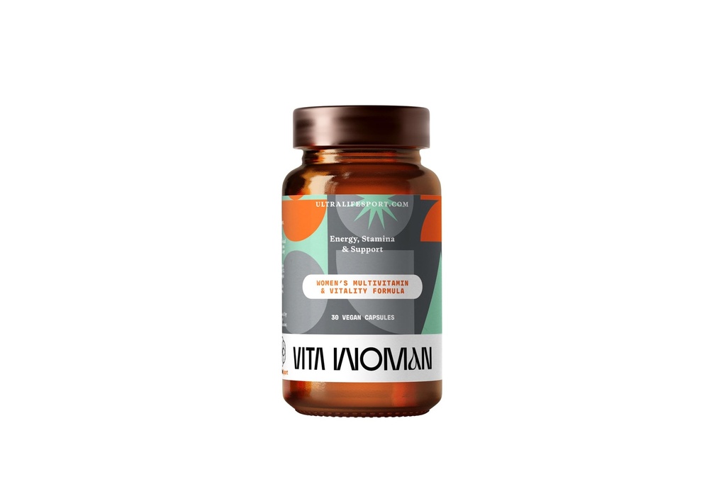 Ultra Life Sport - VITA Woman Premium Multivitamin for Women - 30 Capsule Daily Vitamins for Women with Vitamin E, K2 MK-7, and B for Maximum Absorption - 100% Vegan, Organic, Non-GMO, Gluten Free