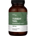 Earth Harmony Organic Turkey Tail Mushroom Capsules (1000mg Pure Extract) - Superfood Mushroom Supplement Helps Support Brain Health - Premium Powder Extract - 120 Capsules (2-Month Supply)