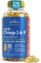 Omega 3-6-9 Dietary Supplement (325 ct.) - Promote Visual Function and Eye Health - Support Heart, Cardiovascular Health, Healthy Skin, Hair and Overall Health (Omega 3-6-9)