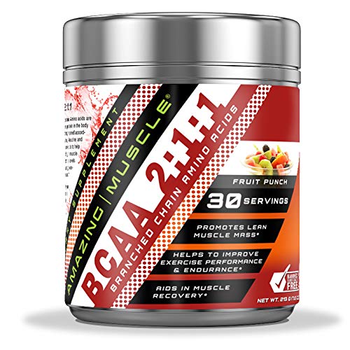 惊人的肌肉 BCAA 2: 1:1 支链氨基酸 补充 → 6000 Mg 个人 服务 → 水果冲刺 → 30 服务