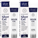 American Biotech Labs Silver Biotics Colloidal Silver Gel NanoSilver 20 PPM Soothing Skin Gel | Versatile 1.5 oz for Skin Comfort and Wellness (Pack of 2)