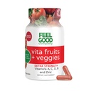 Feel Good Superfoods 1000mg Immune 支持用25种有机水果和蔬菜制成的Capsules,用维生素A,C,D3制成的强大豁免助推器和锌,60计