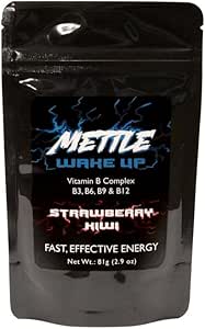 能量饮料粉 - 50 services QQ 糖自由 $200mg Cafeine - Mettle Energy Drink Mix(草莓基维)