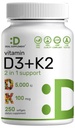 DEAL SUPPLEMENT 2 Pack Vitamin D3 5,000 IU + K2 MK7 Softgels, 500 Count | 2-in-1 Complex | Supports Heart, Bone, Teeth & Immune Health | Easy to Swallow