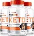(3 Pack) Fast Burn Keto Capsules, FastBurn Advance Weight Loss Support, Maximum Support Formula, Fast Burn Pills, All Natural Keto Supplement, Fast Burn Keto Vitamins, FastBurn Reviews (180 Capsules)
