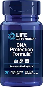 生命延长DNA保护公式、DNA健康支持、营养重点、抗氧化剂、Hops、水晶、叶绿素、锌、每日一次、无胶体、非GMO、60软胶