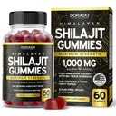 Shilajit Gummys for Men and Women 1000mg(高能度黄金等级,富尔维奇酸85+痕量矿物) - 能源和豁免支助 - 第三方在美国测试、非转基因生物、维冈和制造(60古米)