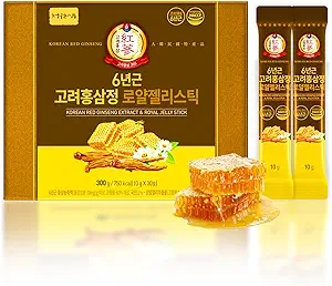 韩国6年红金生提取与皇家蜂蜜 30棒 甜Flavor 70mg Ginseng, 15% 澳大利亚蜂蜜 QQ能源,焦点,Fatigue,Immune支持 QQ 男女每日补编