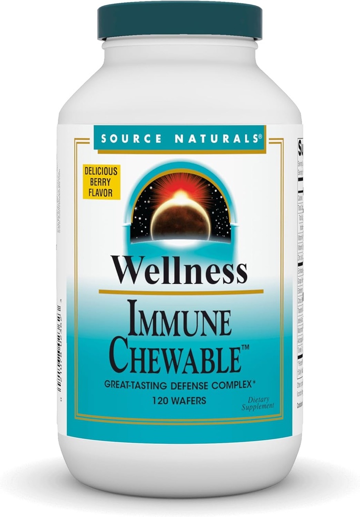 资料来源:天然健康Immune Chewable, 极具品味的国防综合体*,120瓦费尔