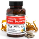 MIUT Fucoxanthin Brown Seaweed Extract Supplement 250mg - 10% Standardized Fucoxanthin w/Vitamin E & MCT Oil, Antioxidant & Metabolic Support - Vegan Marine Carotenoid Formula, Non-GMO - 100 Capsules